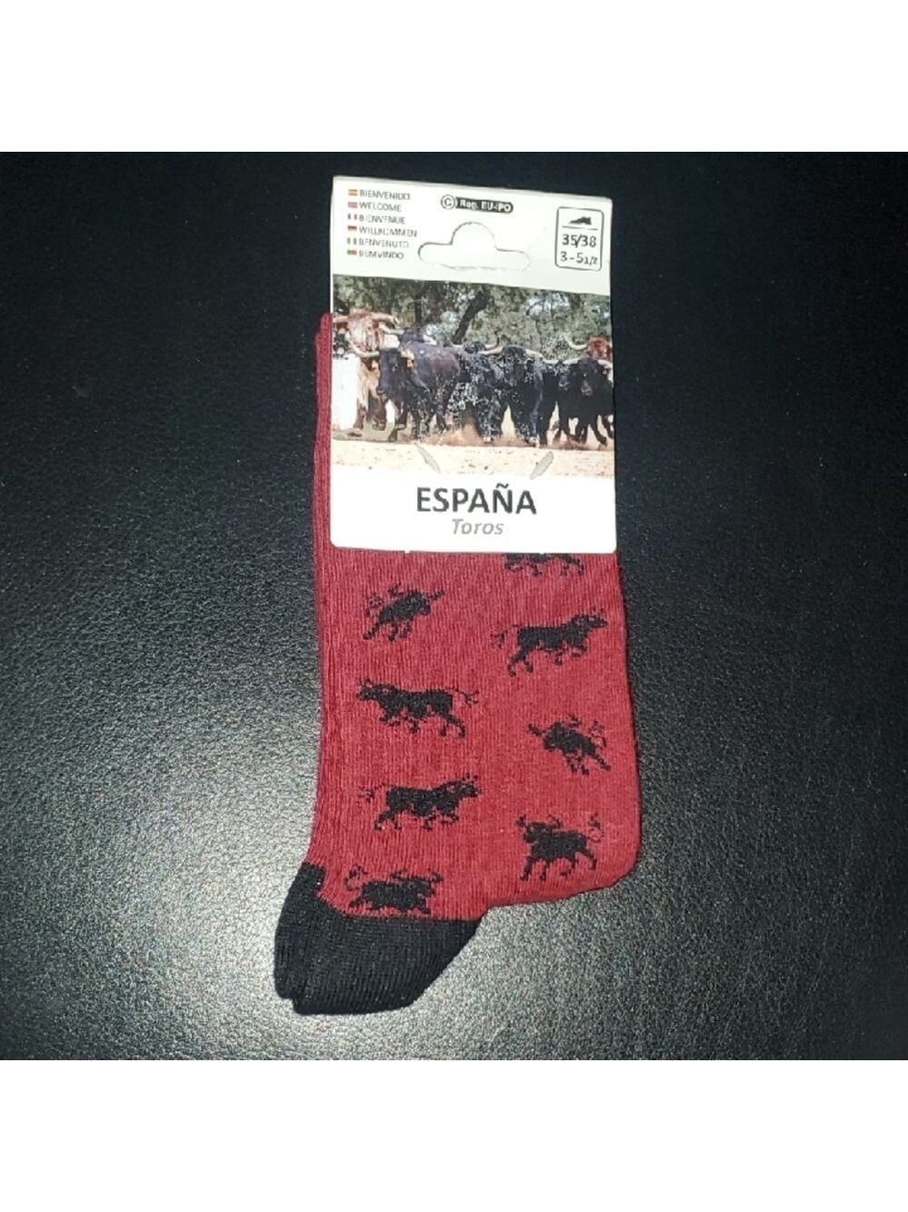 Pair Of Socks Espana Toro Toros Size 3 - 5-1/2